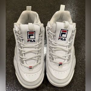 Fila Disruptor 2 White Leather Shoes